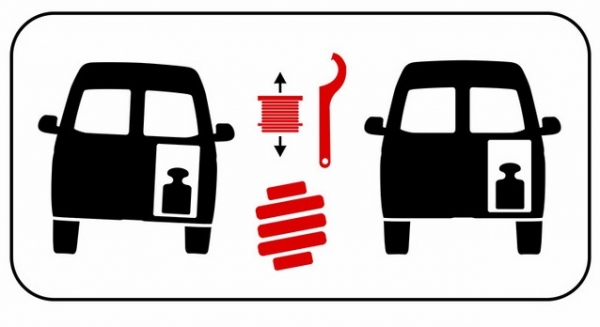 Koni-Adjust-Sensitiv-AT-Eibach-Höherlegung Fahrwerk VW-SEN-LIFT-3 für VW T6.1